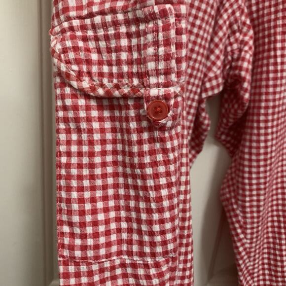 White Stag Gingham Capri Pants Womens 2X Red White Cottagecore Pull On - Picture 2 of 6